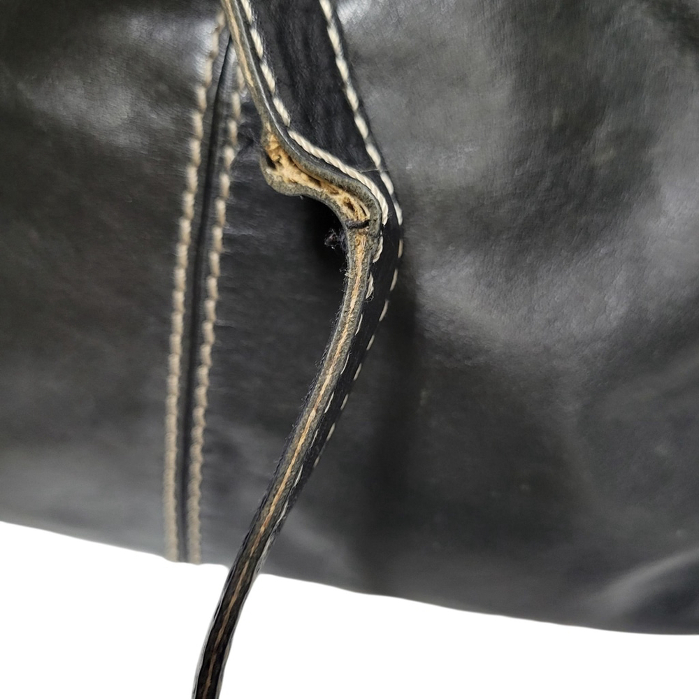 Michael Kors Women's Brookville Drawstring Black Shoulder Satchel Bag - Picture 7 of 15